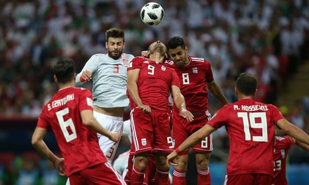 पहिलो हाफमा इरान र स्पेनको गोलरहित बराबरी