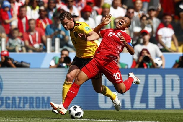 बेल्जियम र ट्युनिसियाबीचको खेल रोमान्चक बन्दै, १८ मिनेट भित्र ३ गोल