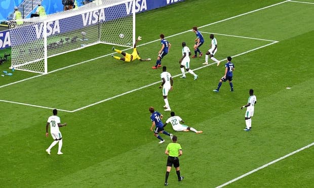 होन्डाको गोल, जापानद्वारा बराबरी