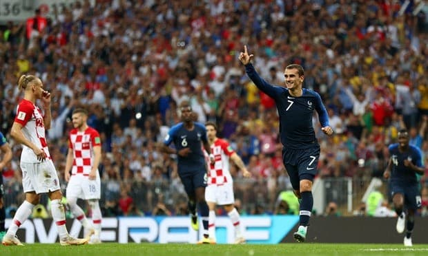 फाईनलको पहिलो हाफमा फ्रान्स बलियो, २–१ को अग्रता