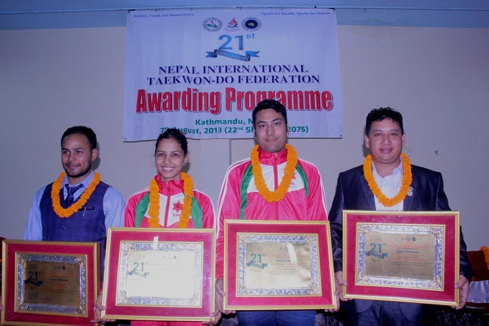 आईटिएफ तेक्वान्दोमा रुबिना र चाउची बर्ष खेलाडी