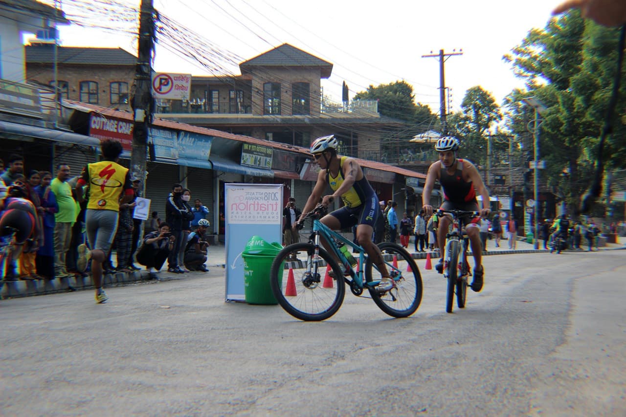 ट्रायथाेलनको खेल पोखरामा सारिने