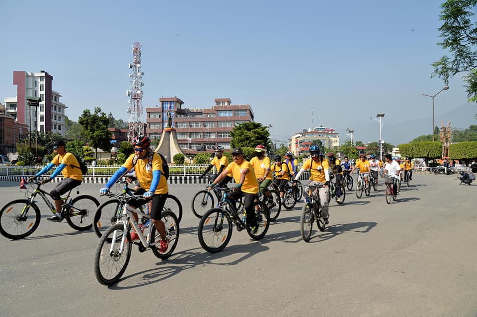 'ओलम्पिक डे' को अवसरमा साइकल र्‍याली