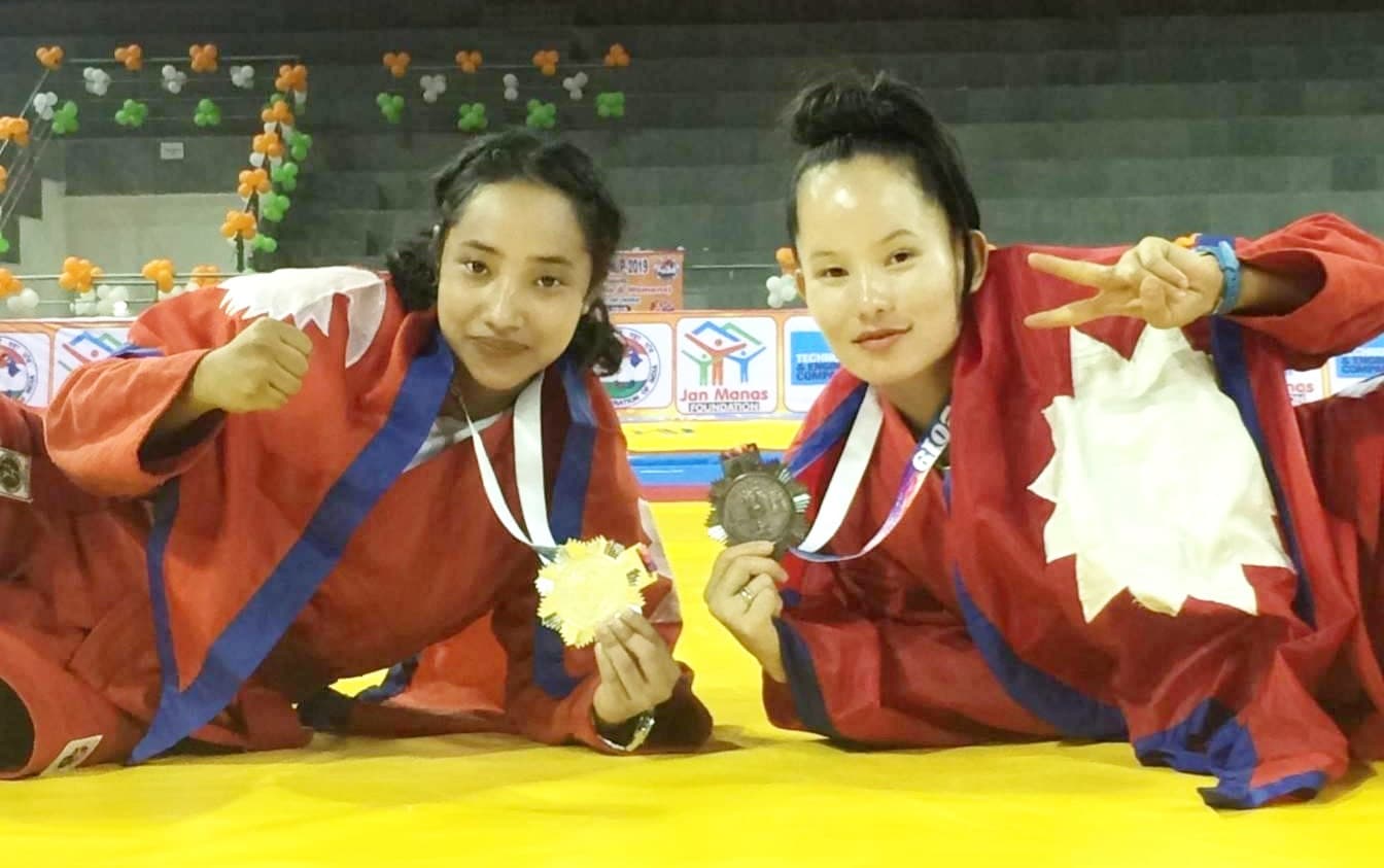 एसियन साम्बोमा नेपाललाई पाँच पदक