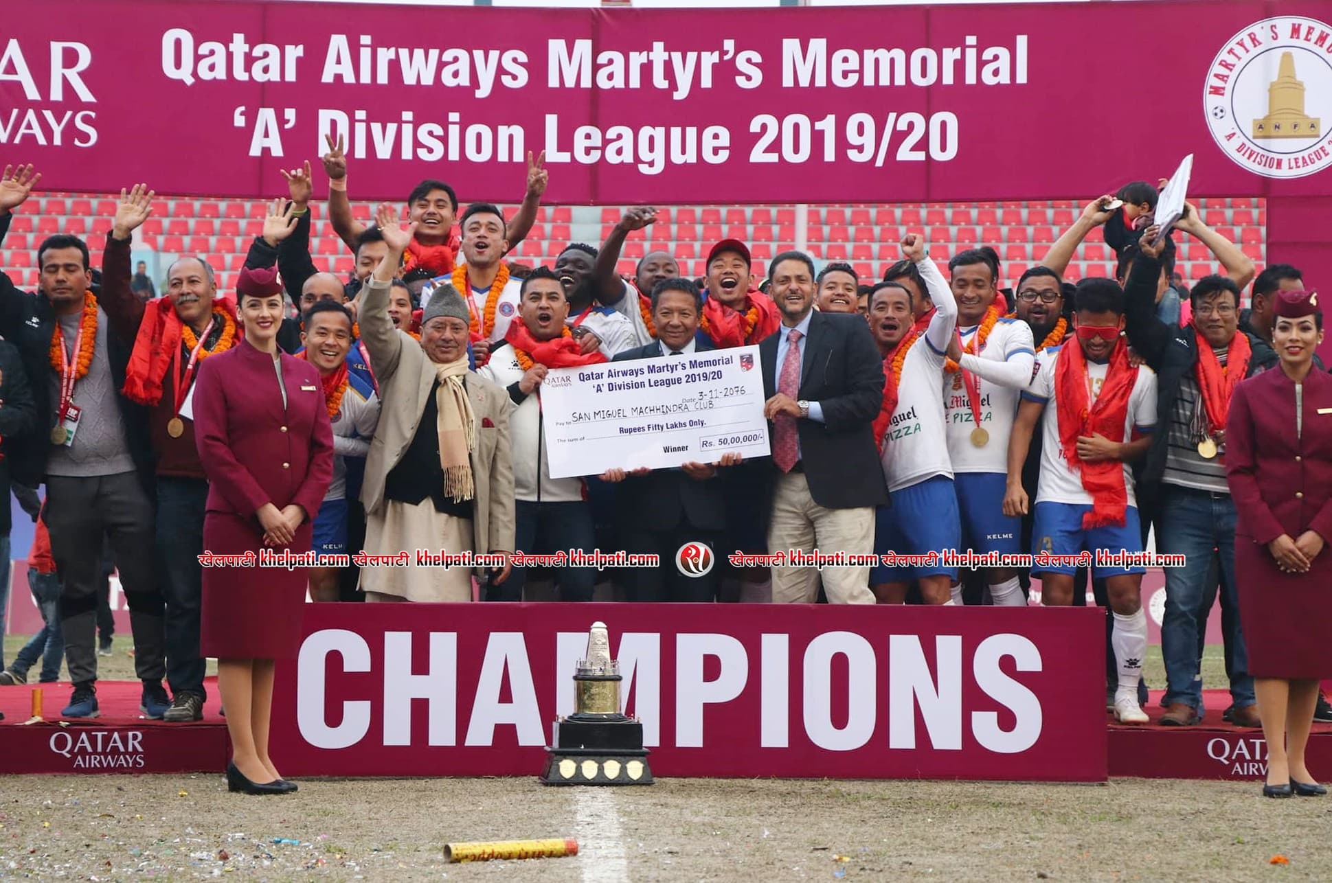 'ए' डिभिजन लिगको विजेताले ७५ लाख पाउने