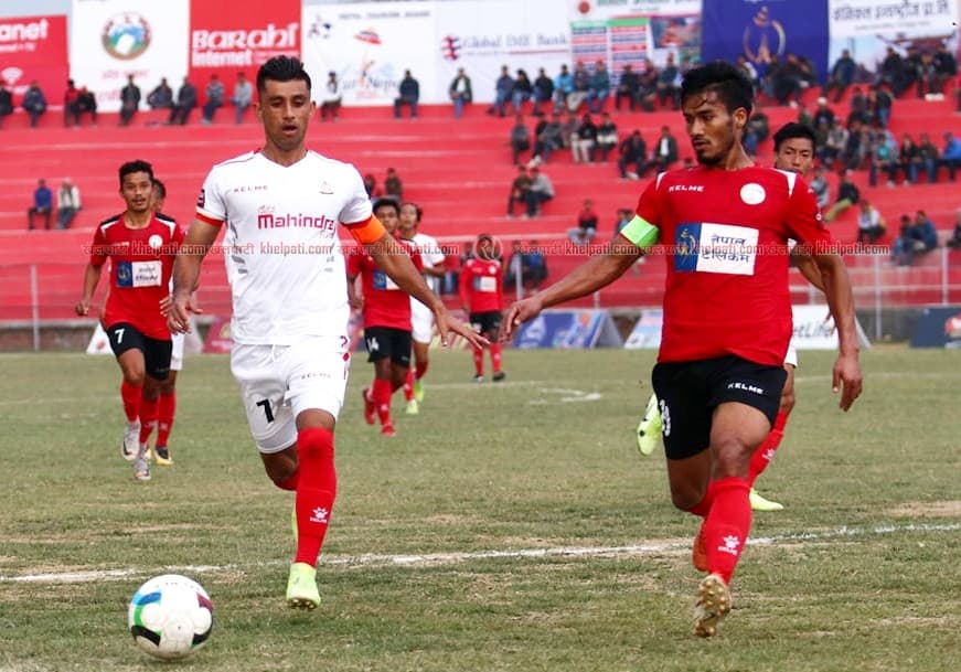 पुलिसलाई हराउँदै एपीएफ सेमिफाइनलमा