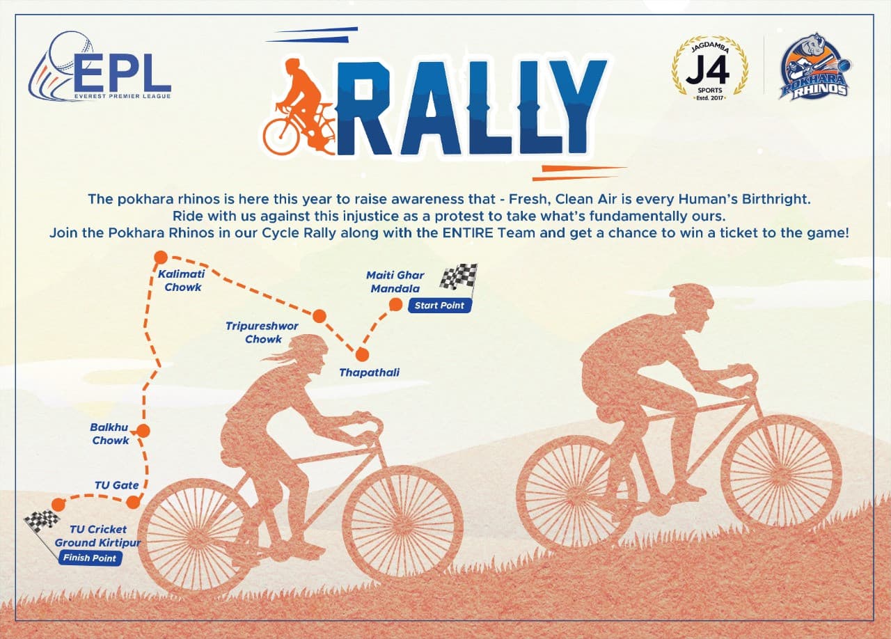 ईपीएल खेल्न पोखराका खेलाडी साइकलमा मैदान जाने