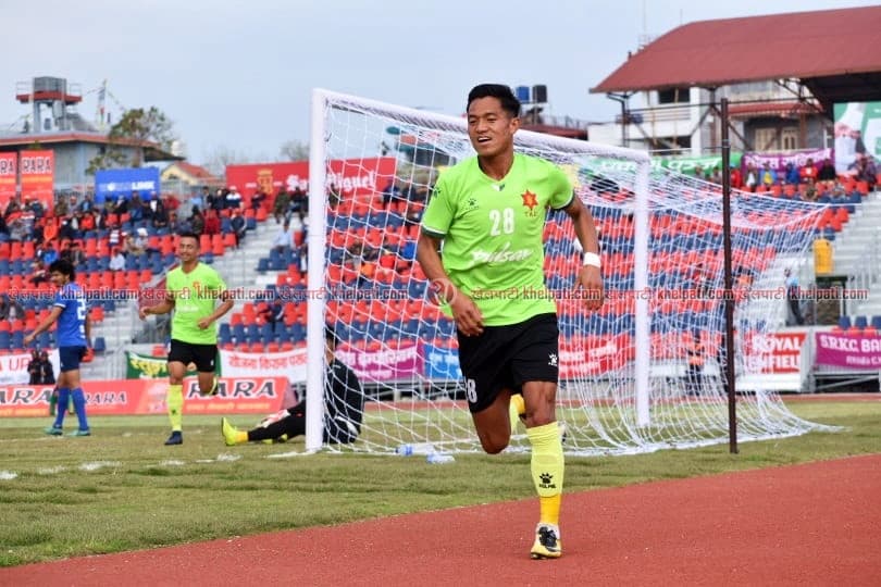 सुदिलको गोलमा आर्मीलाई अग्रता