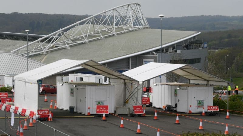 ब्राइटनको रंगशालामा कोरोना परिक्षण केन्द्र
