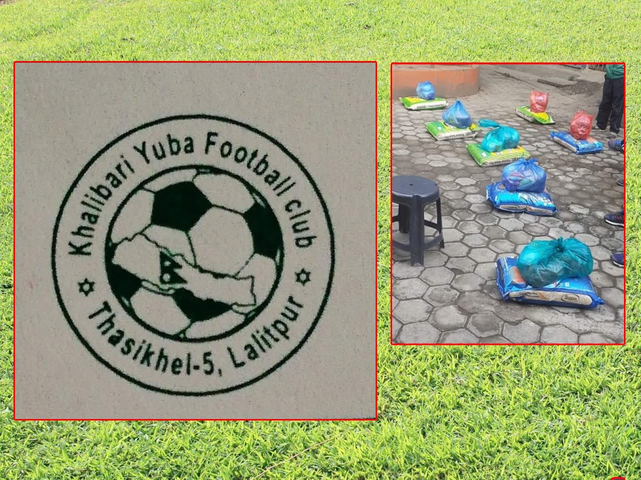 खालीबारी युथ क्लबद्वारा खेलाडीलाई सहयोग