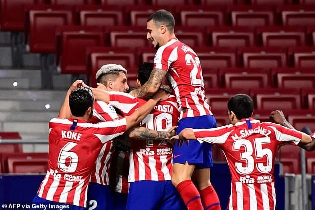 एट्लेटिको मड्रिड र मालोर्का भिड्दै