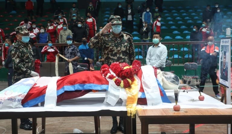 उसु खेलाडी वीरमानप्रति अन्तिम श्रद्धाञ्जली