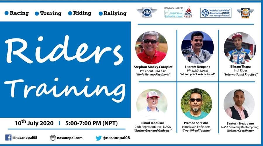 नेपालमा पहिलो पटक राइडर्स ट्रेनिङ