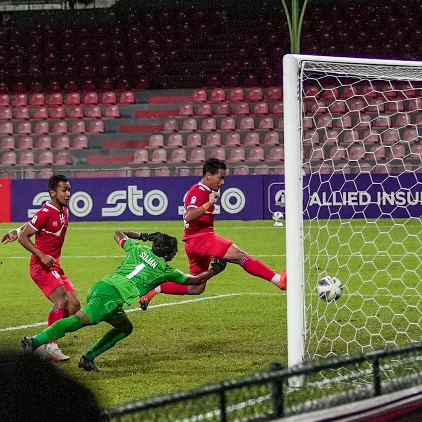 पहिलो हाफमा श्रीलंकाविरुद्ध नेपाल १-० ले अघि  