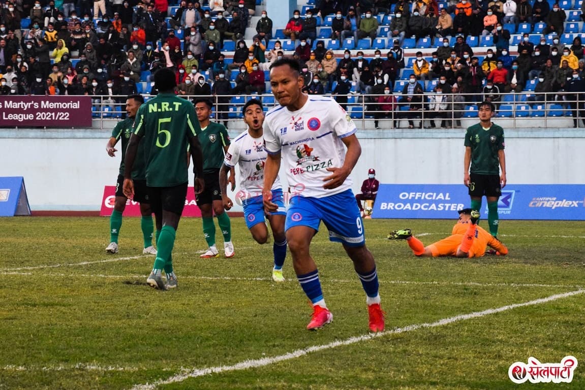 पहिलो हाफमा मछिन्द्रलाई अग्रता