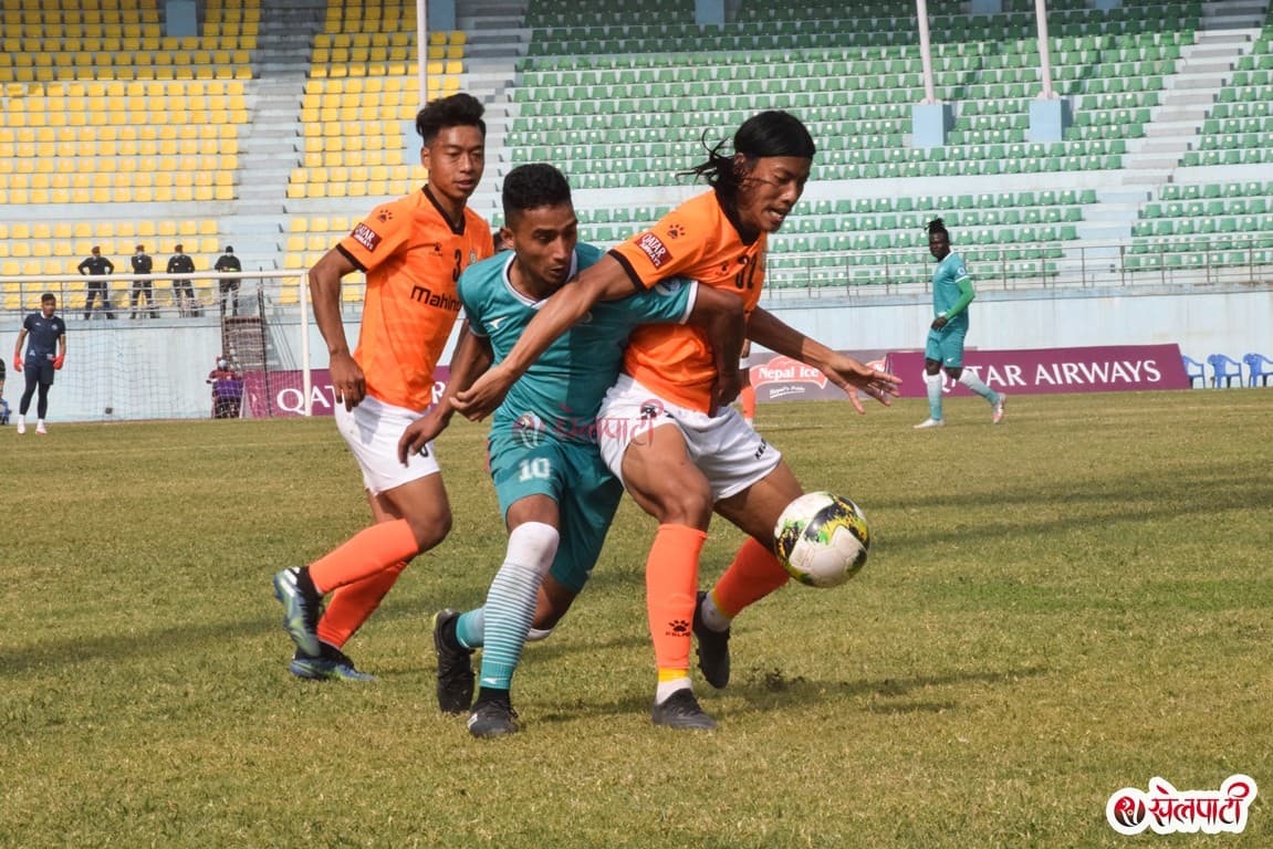 पहिलो हाफमा च्यासल र एपीएफको बराबरी