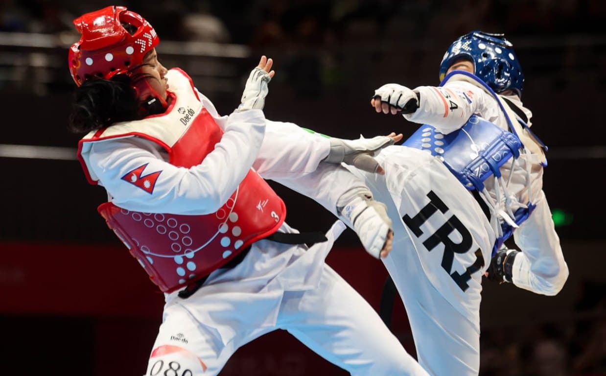 एसियन गेम्स : तेक्वान्दोका १० खेलाडीको चुनौतीको समाप्त