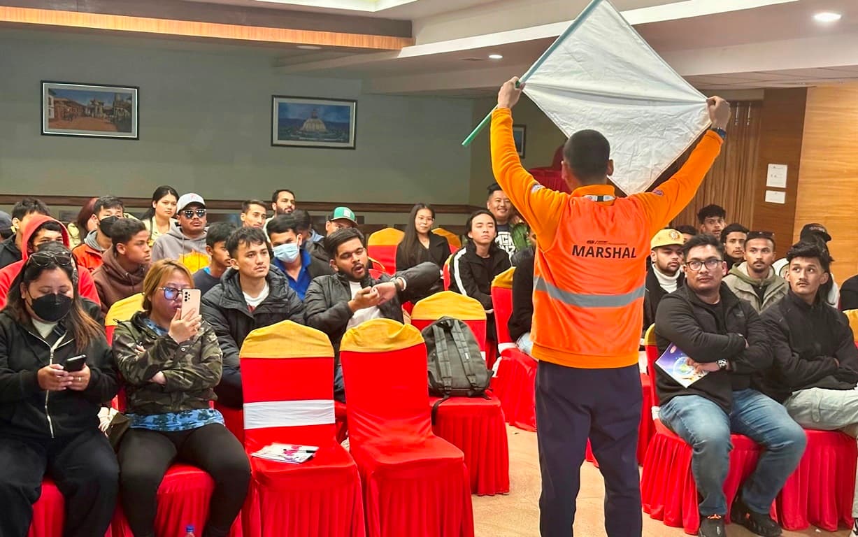 मोटरसाइकल मार्शलिङ तालिम काठमाडौँमा