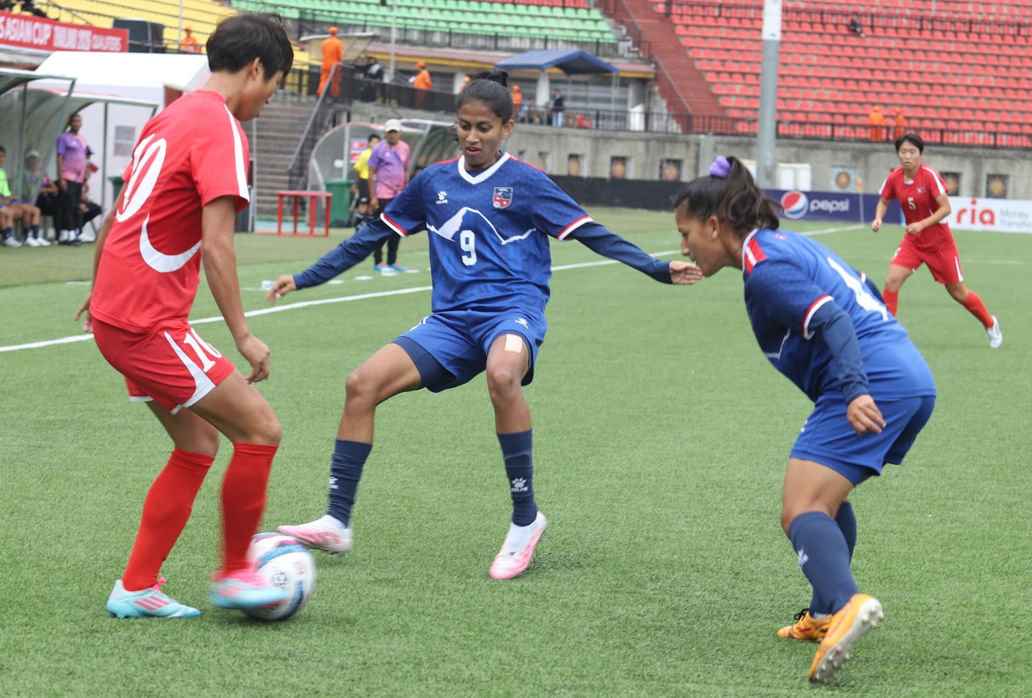 नेपालमाथि गोलको वर्षा गर्दै उत्तर कोरिया एसियन कपमा