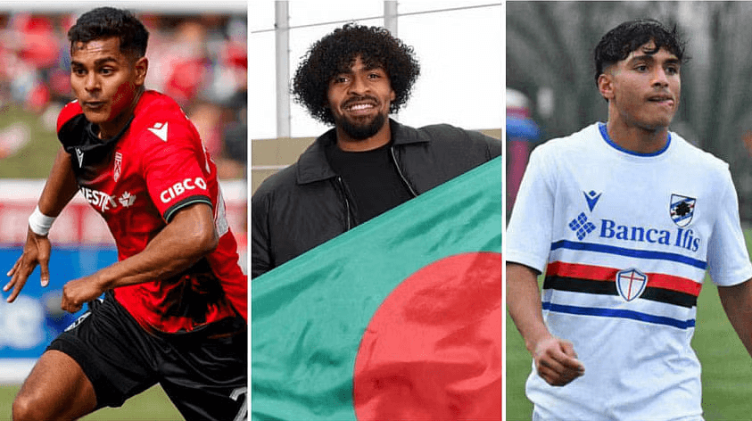 बंगलादेशको टोलीमा इङ्ल्यान्ड, क्यानडा र इटालीमा जन्मिएका खेलाडी