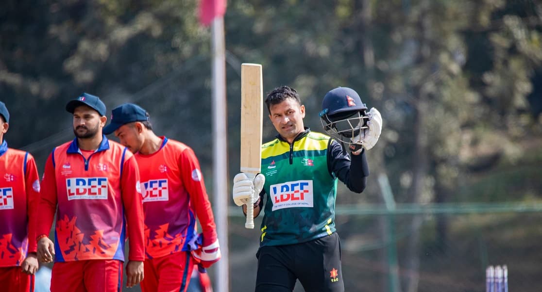 विनोदको शतकमा आर्मीको सहज जित