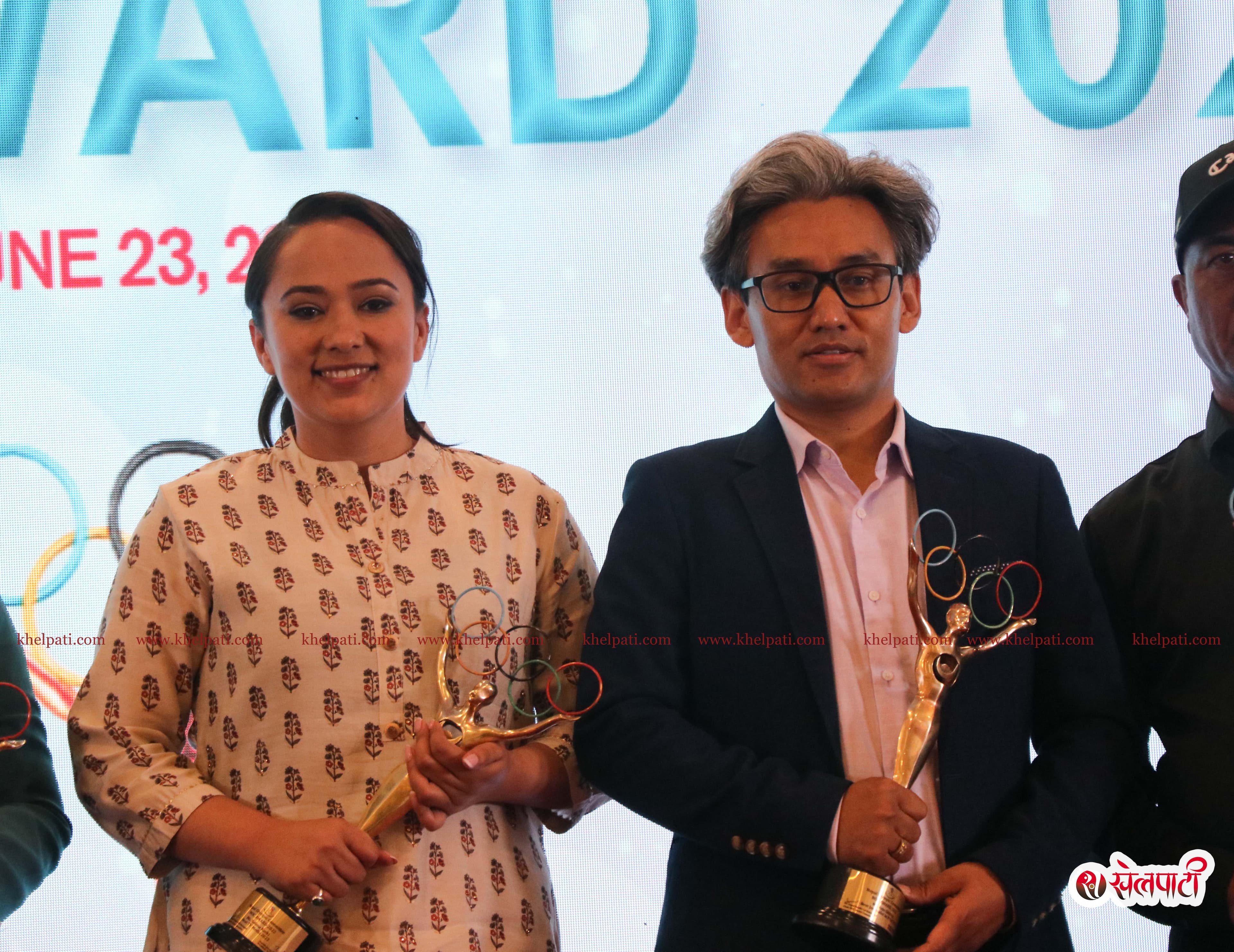 चार खेल पत्रकारलाई एनओसी अवार्ड