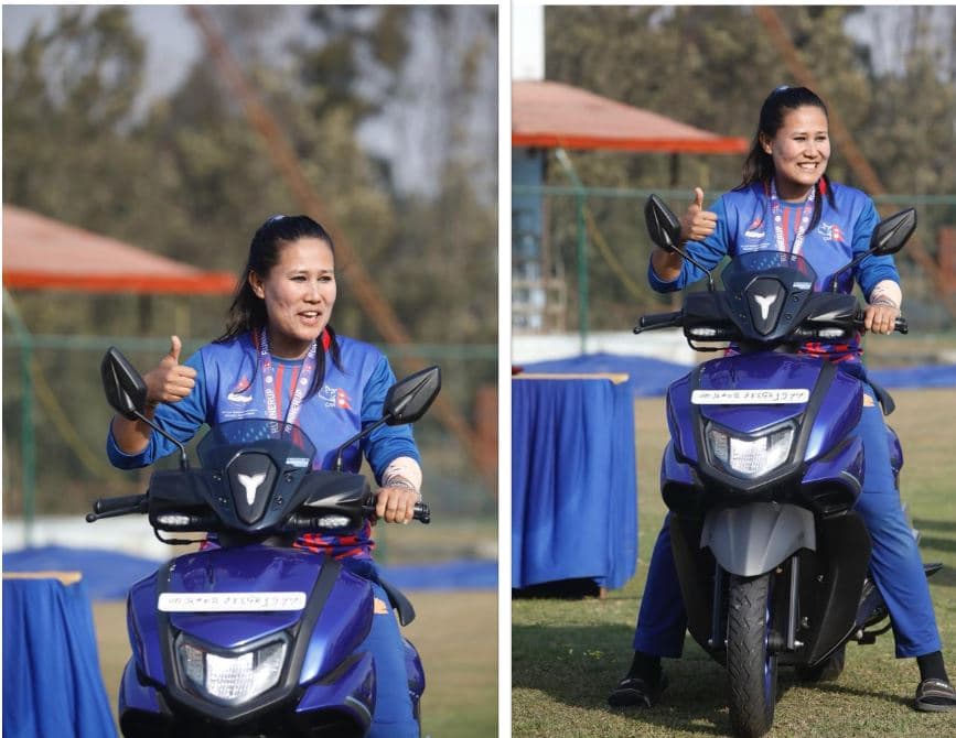 रुविना पीएम कपको सर्वाेत्कृष्ठ खेलाडी 