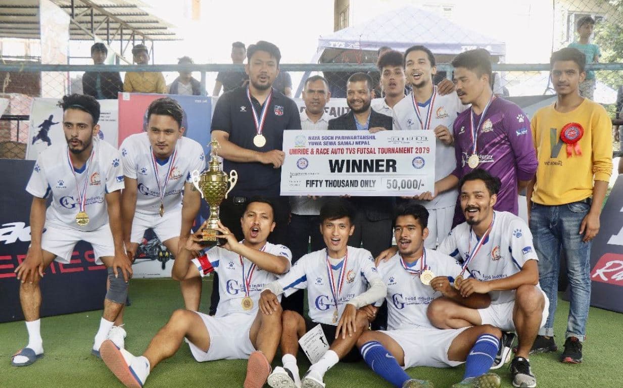 ओएमजी बाबासलाई टीभीएस फुटसलको उपाधि