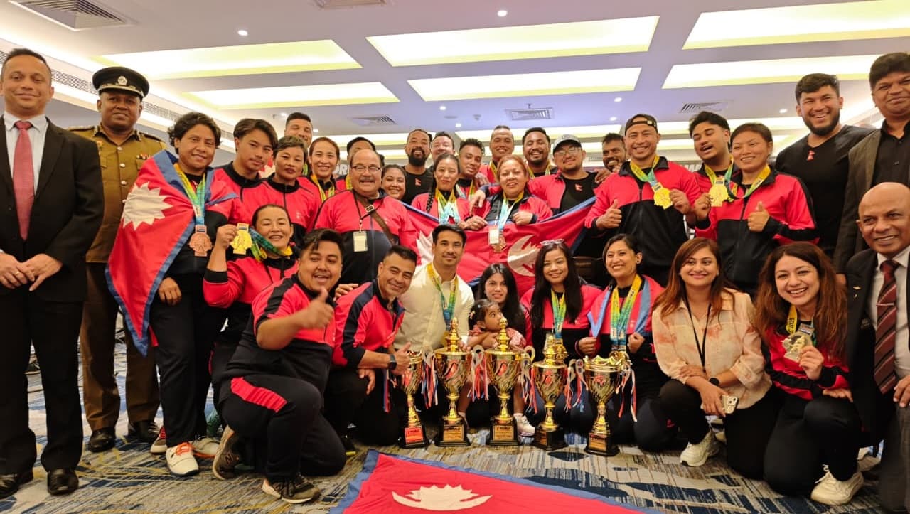 विश्व पावरलिफ्टिङमा नेपाललाई २६ स्वर्ण 