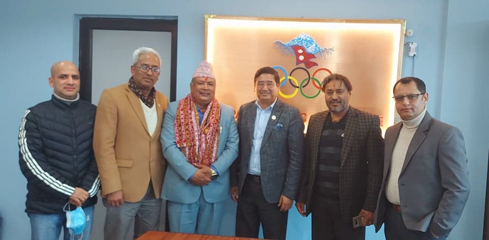 एनओसीद्वारा निमित्त सदस्य सचिव थापाको स्वागत