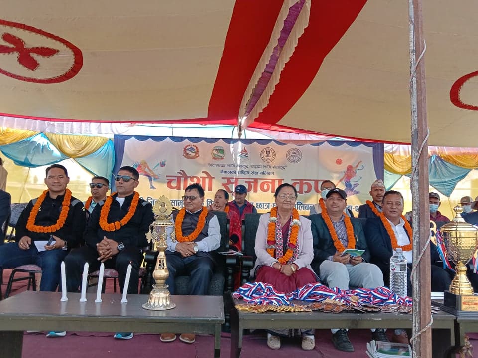 सृजना कप सामुदायिक मावि छात्र÷छात्रा भलिबल प्रतियोगिता सुरु