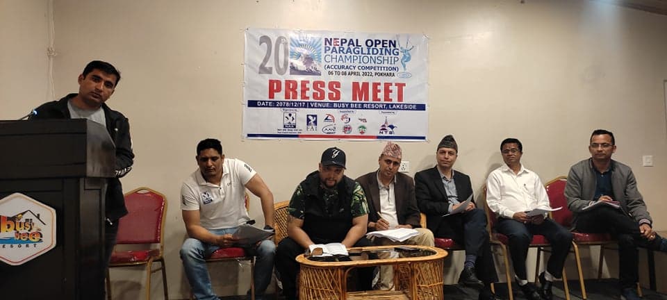 प्याराग्लाइडिङ च्याम्पियनसिप चैत २३ बाट