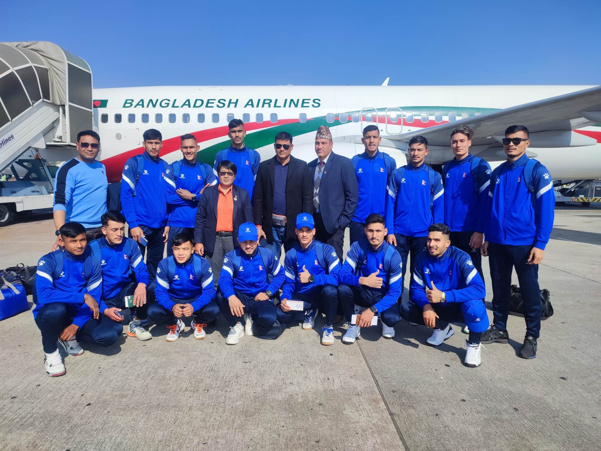 यू-२३ भलिबल टिम बंगलादेश प्रस्थान