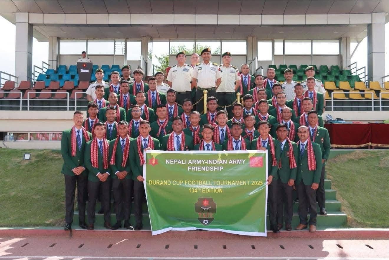 डुरान कप खेल्न आर्मी भारत प्रस्थान