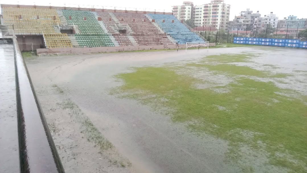 वर्षाका कारण च्यासल मैदान डुबानमा