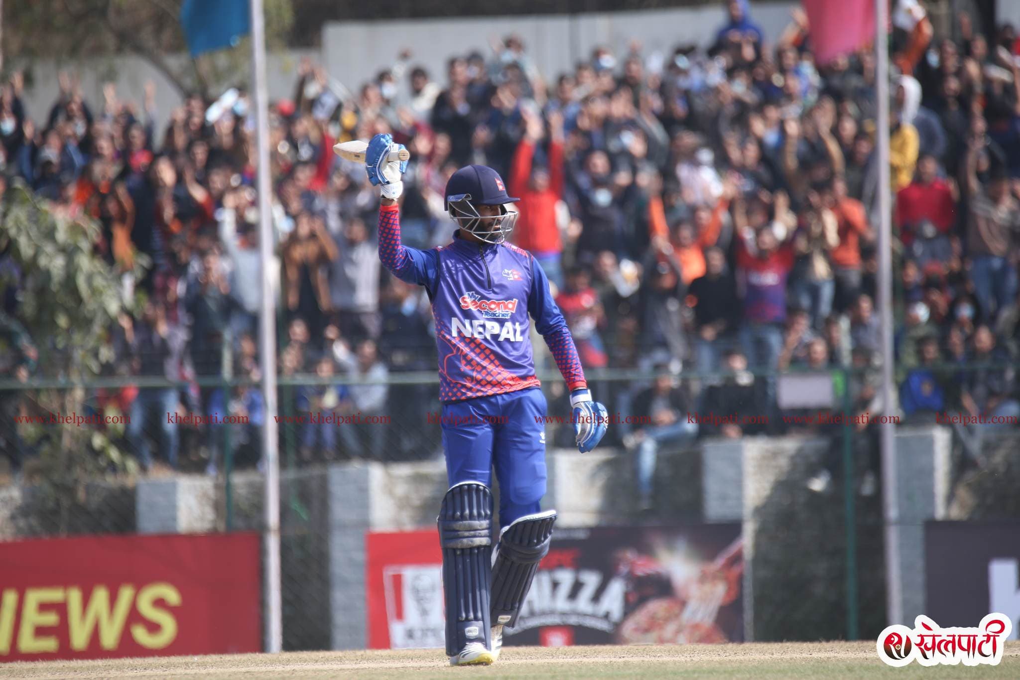 नेपालले पहिलो विकेट गुमायो