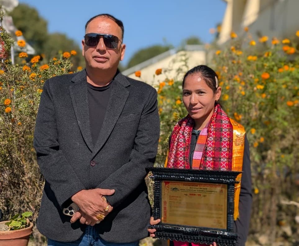 धाविका बुढा सम्मानित