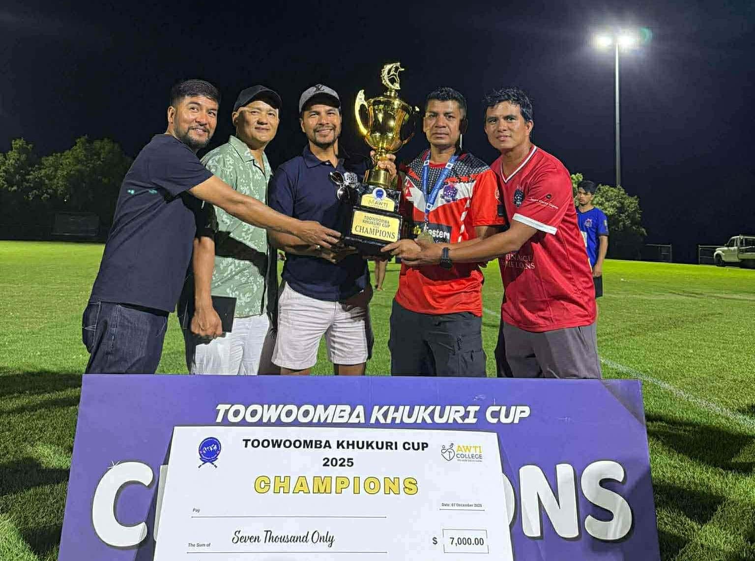 टुओम्बा खुकुरी कपको उपाधि व्रिसबेन नेप्लिज फुटबल क्लबलाई