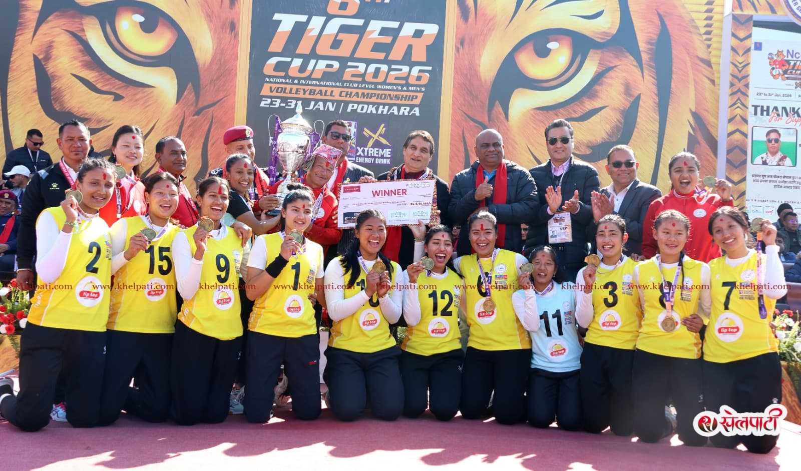 पुलिसलाई हराउँदै न्यु डायमन्डले जित्यो टाइगर कप