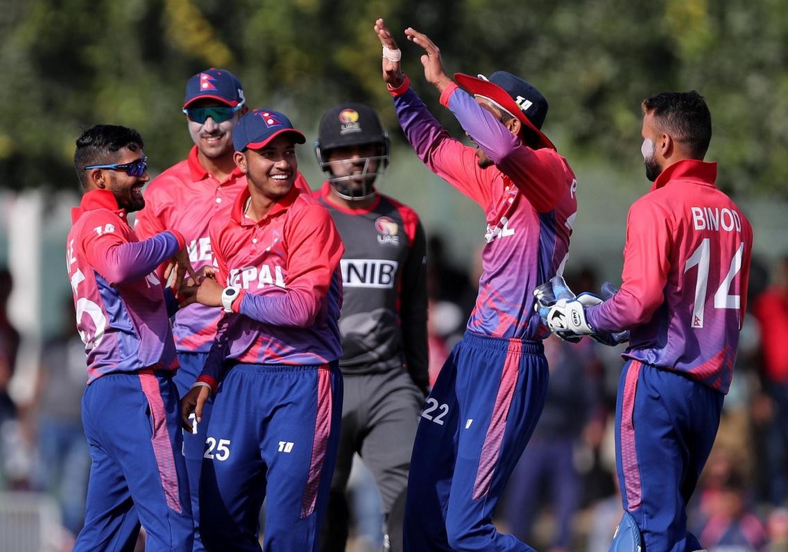 आईसीसीको टी-ट्वान्टी वरीयतामा नेपाल  १४ औं स्थानमा