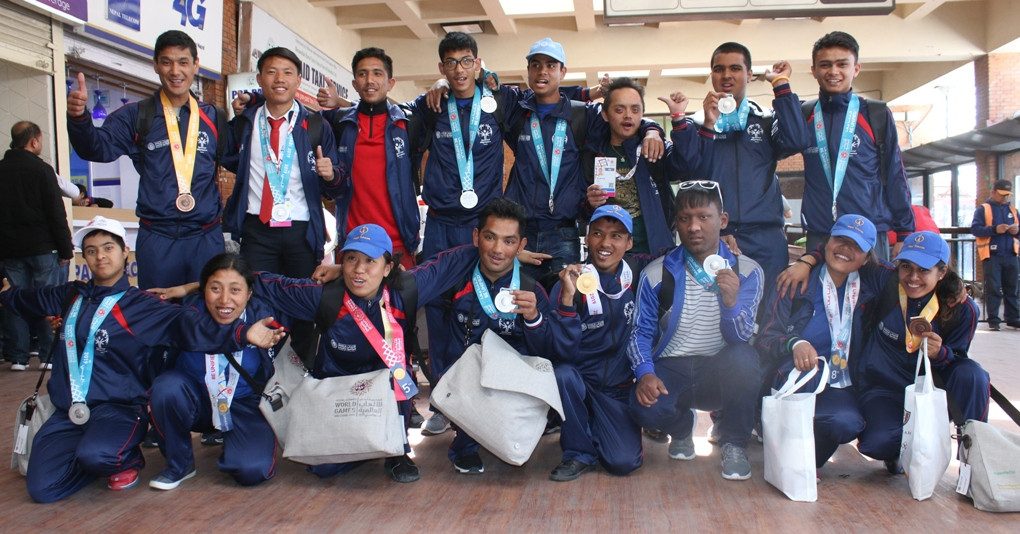 पदक विजेता नेपाली टोली स्वदेश फिर्ता