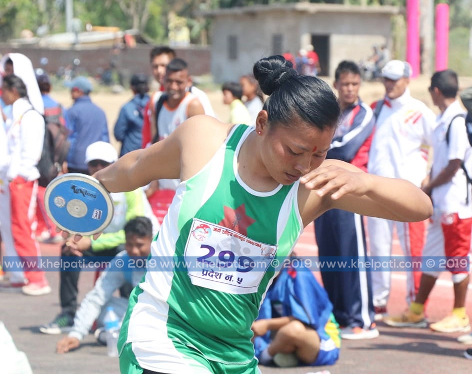 डिस्कस थ्रोमा आर्मीका अमृता र चित्रलाई स्वर्ण