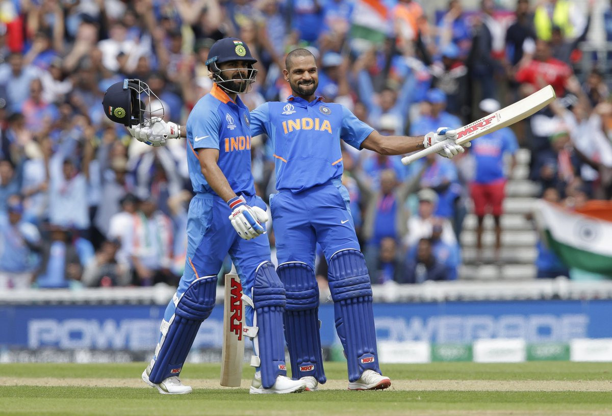 धवनको शतकमा भारतको फराकिलो लक्ष्य