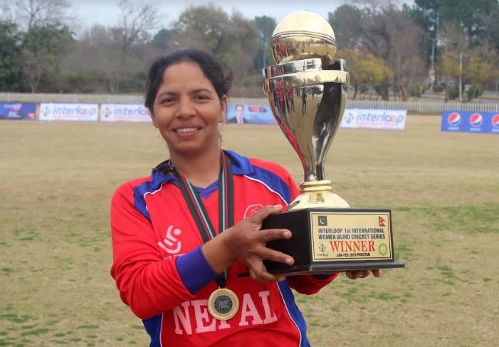 तीन नेत्रहीन महिला क्रिकेटरलाई प्रतिभा पुरस्कार