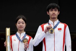 पेरिस ओलम्पिकमा चीनलाई पहिलो स्वर्ण