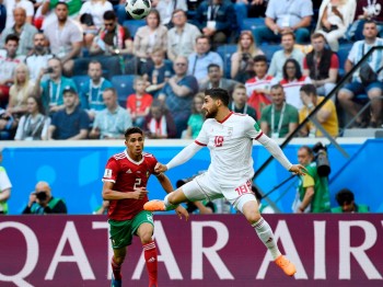 फिफा विश्वकप :पहिलो हाफमा मोरक्को र  इरानको बराबरी