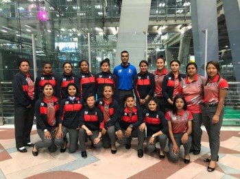 नेपाली महिला क्रिकेट टोली थाइल्याण्ड पुग्यो