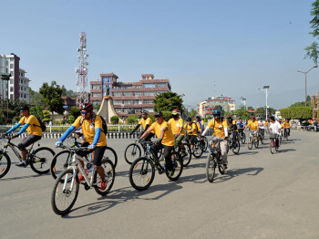 'ओलम्पिक डे' को अवसरमा साइकल र्‍याली