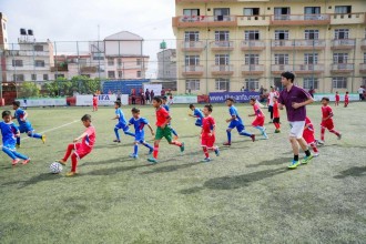 फुटबललाई सिर्जनशील बनाउँदै एनपीओ रियाले वर्ल्ड