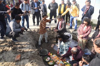 सानो गौचरन स्टेडियम पुननिर्माण सुरु